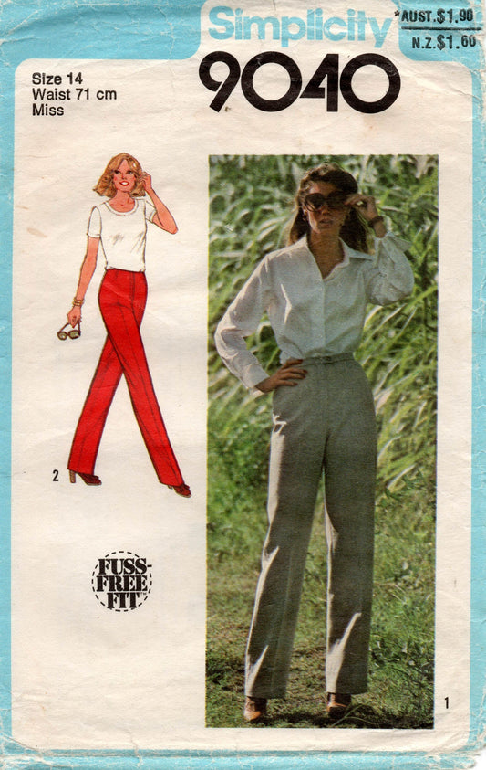 simplicity 9040 70s pants