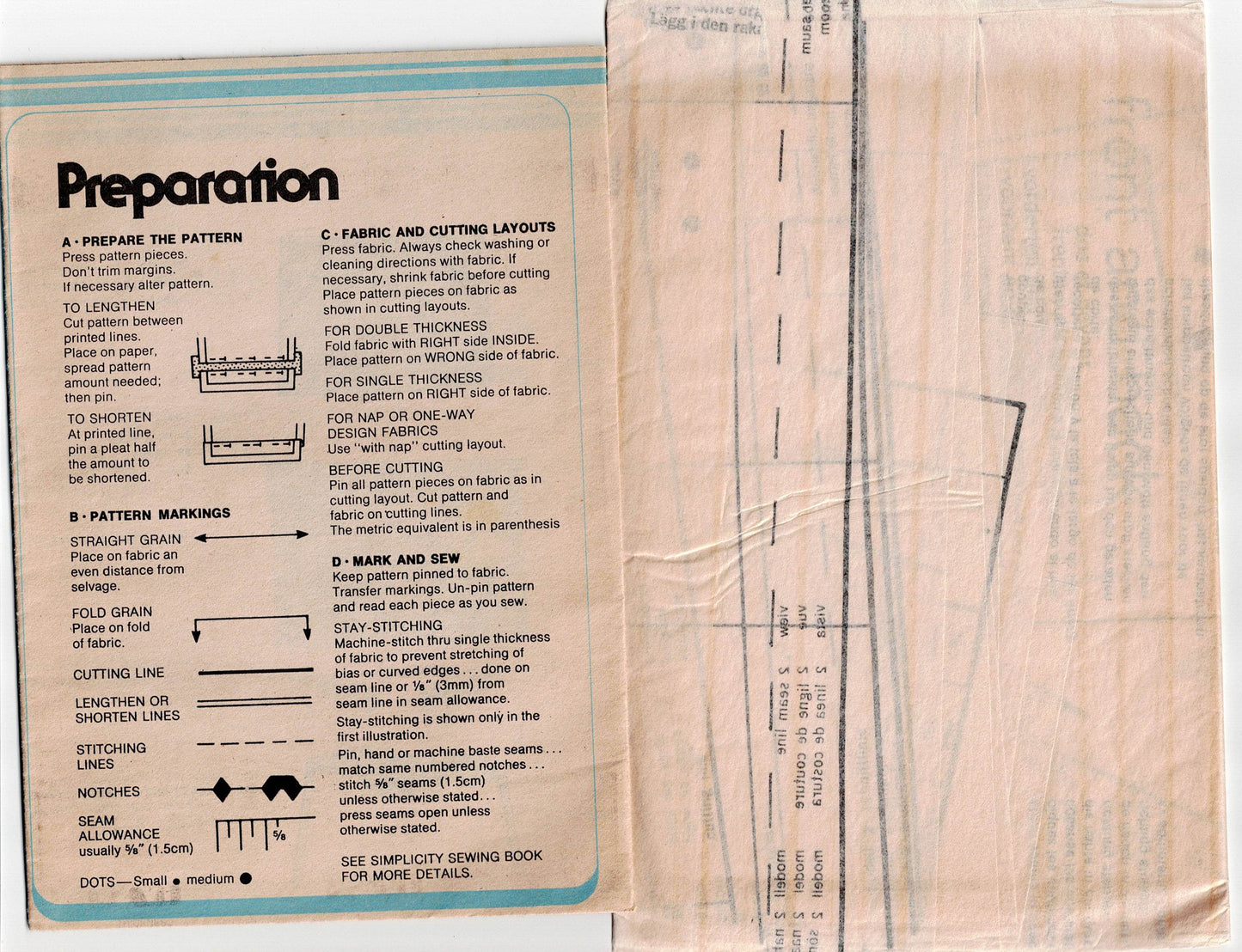 Patrón de costura vintage de los años 70 para faldas con cordón SUPER JIFFY de Simplicity 9031 para mujer, talla MEDIANA SIN CORTAR, doblada de fábrica