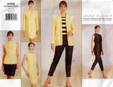 Vogue American Designer 2092 ANNE KLEIN II Womens Capsule Wardrobe 1990s Vintage Sewing Pattern Size 18 - 22 UNCUT Factory Folded