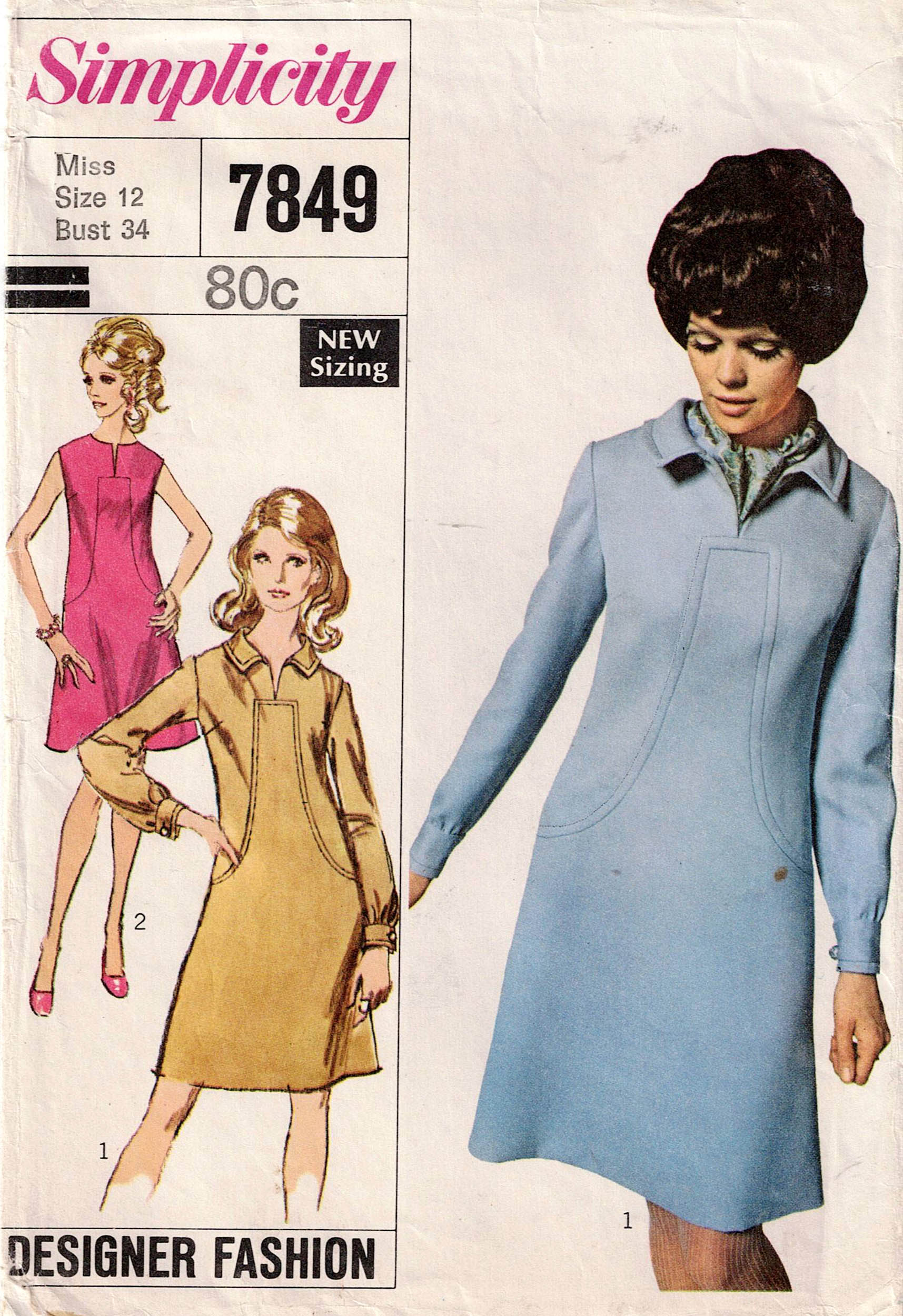 Simplicity 7849 Designer Womens A Line Dress with Front Seam Detail 19 All The Precious Things Simplicity 7849 Designer Womens A Line Dress with Front Seam Detail 19 All The Precious Things