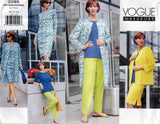 Vogue Wardrobe 2285 Womens PLUS SIZE Jacket Skirt Top Sheath Dress & Pants 1990s Vintage Sewing Pattern Size 20 - 24 UNCUT Factory Folded