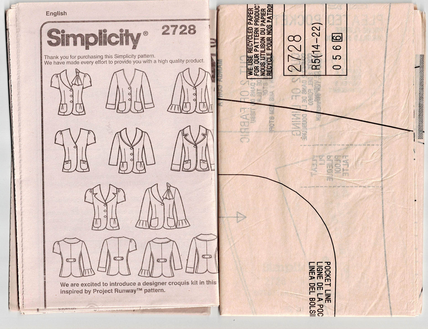 McCall's 9673 Womens EASY Button Front Blouse 1990s Vintage Sewing Pattern Size LARGE 16 - 18 UNCUT Factory Folded
