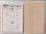 McCall's 6973 PLUS SIZE Mens Tank Tops Shirt & Cargo Shorts Sewing Pattern Size XL - 3XL UNCUT Factory Folded