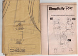 Simplicity 6397 Womens EASY Stretch Tops 1980s Vintage Sewing Pattern Size 12 - 16 UNCUT Factory Folded
