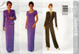 Butterick 4764 Womens Jacket Pants & Slim Evening Dress 1990s Vintage Sewing Pattern Size 12 - 16 UNCUT Factory Folded