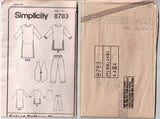 Simplicity 8783 Womens EASY 2 Hour Tunic Vest & Pants 1990s Vintage Sewing Pattern Sizes 18W - 24W UNCUT Factory Folded