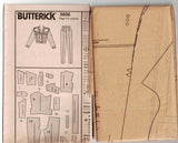 Butterick 5606 Womens Bomber Jacket & Tapered Pants 1990s Vintage Sewing Pattern Size 12 - 16 UNCUT Factory Folded