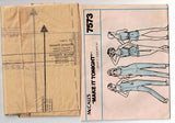 McCall's 7573 Womens EASY Jumpsuit or Rompers 1980s Vintage Sewing Pattern Size SMALL 10 - 12