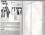 Kwik Sew 1491 Womens Duster Coat 1980s Vintage Sewing Pattern Size XS-L UNCUT Factory Folded