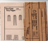 Very Easy Vogue 7163 Womens Pleat Front Pants Bermuda Shorts & Skirt 1980s Vintage Sewing Pattern Size 8-12 or 14