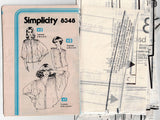 Simplicity 8348 Womens Boho Batwing Sleeved Gathered Shoulder Blouses 1970s Vintage Sewing Pattern Size 8 Bust 31.5 inches