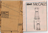 McCall's 2547 Linda Evans DYNASTY Collection Womens Cap Sleeved Pleated Shoulder Dress 1980s Vintage Sewing Pattern Size 12 Bust 34 inches UNCUT Factory Folded