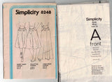 Simplicity 8248 Womens Yoked Midi Maxi Skirt & Culottes 1970s Vintage Sewing Pattern Size 14 Waist 28 inches