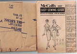 McCall's 5327 RARE Womens Slim Double Breasted Sheath Dress with Detachable Collar 1960s Vintage Sewing Pattern Size 16 Bust 36 inches UNCUT Factory Folded