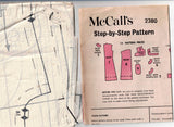 McCall's 2380 Womens Yoked Dress in 3 Versions 1970s Vintage Sewing Pattern Size 14 Bust 36 inches UNCUT Factory Folded