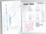 Kwik Sew 4085 Womens Stretch Pullover Mock Wrap Asymmetric Tunic Tops Out Of Print Sewing Pattern Size XS - XL UNCUT Factory Folded (Copy)