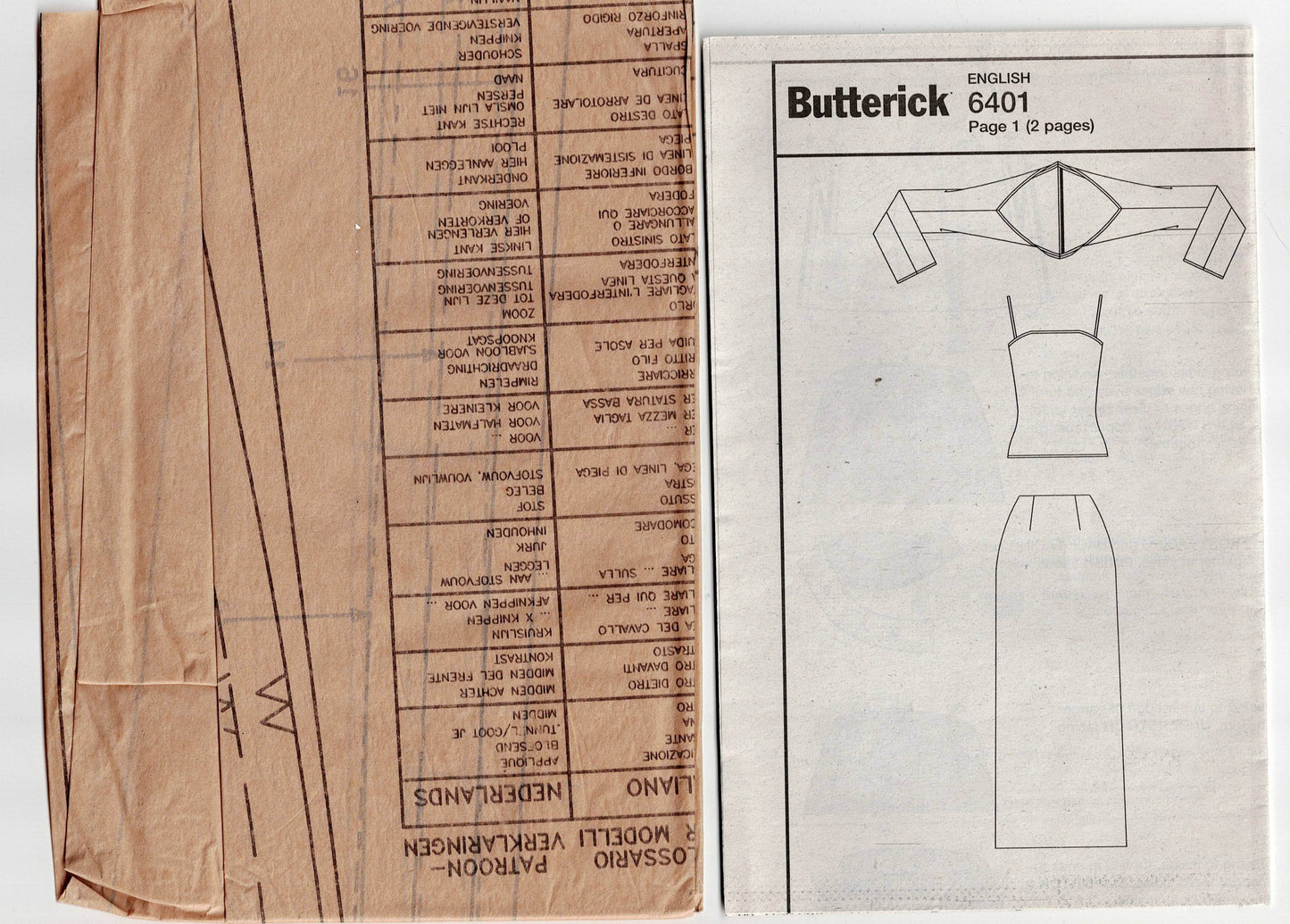 Butterick 6401 Womens EASY Evening Formal Wear Stretch Top Godet Skirt & Shrug Out Of Print Sewing Pattern Size 12 - 16 UNCUT Factory Folded