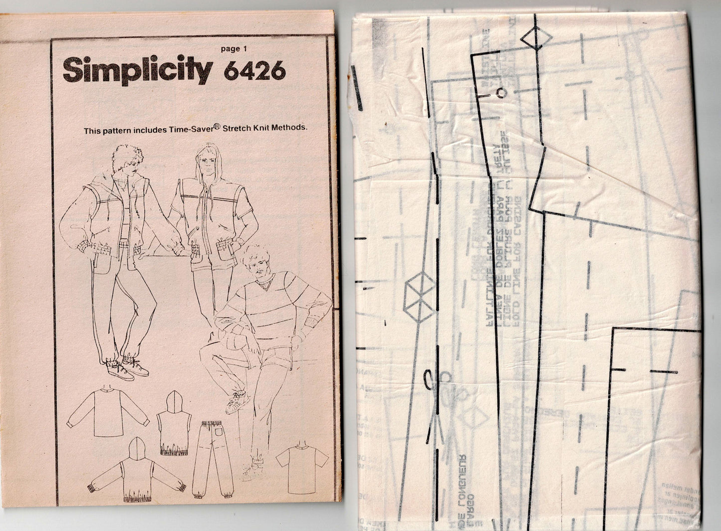 Simplicity 6426 Mens HENRY GRETHEL Stretch Tracksuit Vest & Sports Shorts 1980s Vintage Sewing Pattern Size 34 & 36 or 38 & 40 Inches UNCUT Factory Folded