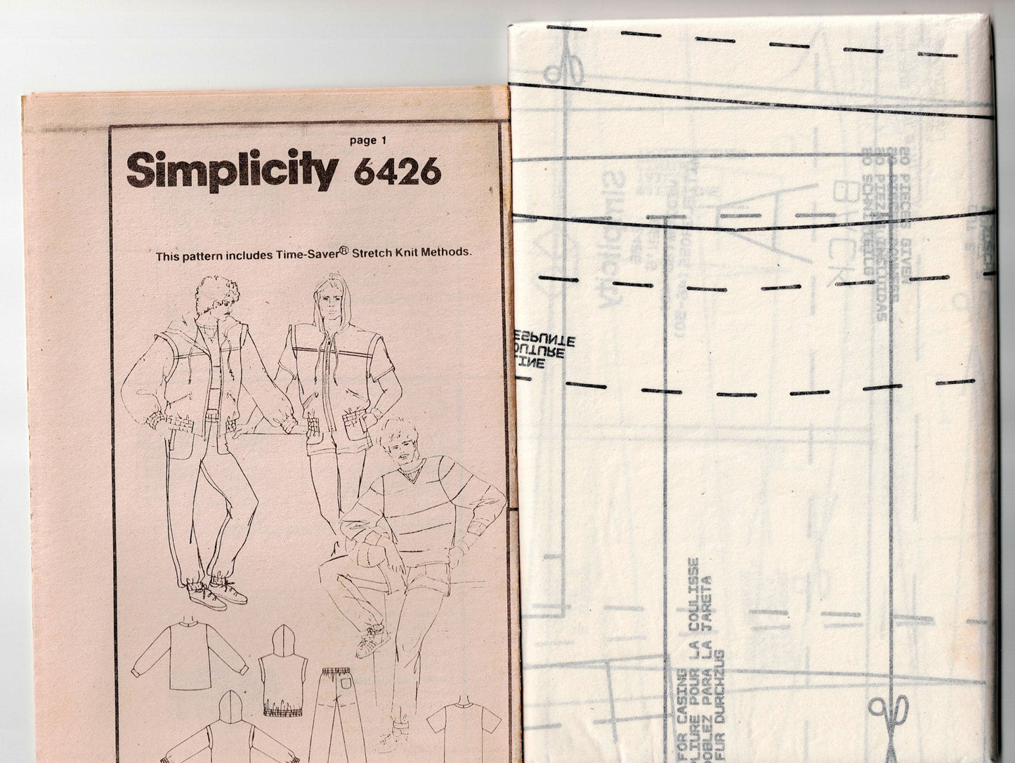 Simplicity 6426 Mens HENRY GRETHEL Stretch Tracksuit Vest & Sports Shorts 1980s Vintage Sewing Pattern Size 34 & 36 or 38 & 40 Inches UNCUT Factory Folded