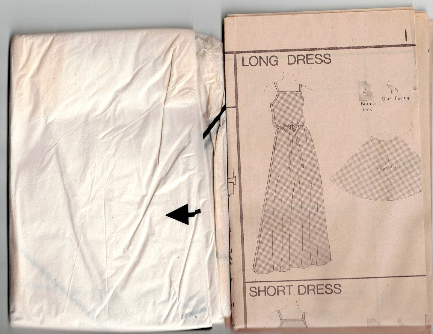 Vogue 7107 Womens Evening Dress & Scarf 1970s Vintage Sewing Pattern Size 14 Bust 36 inches