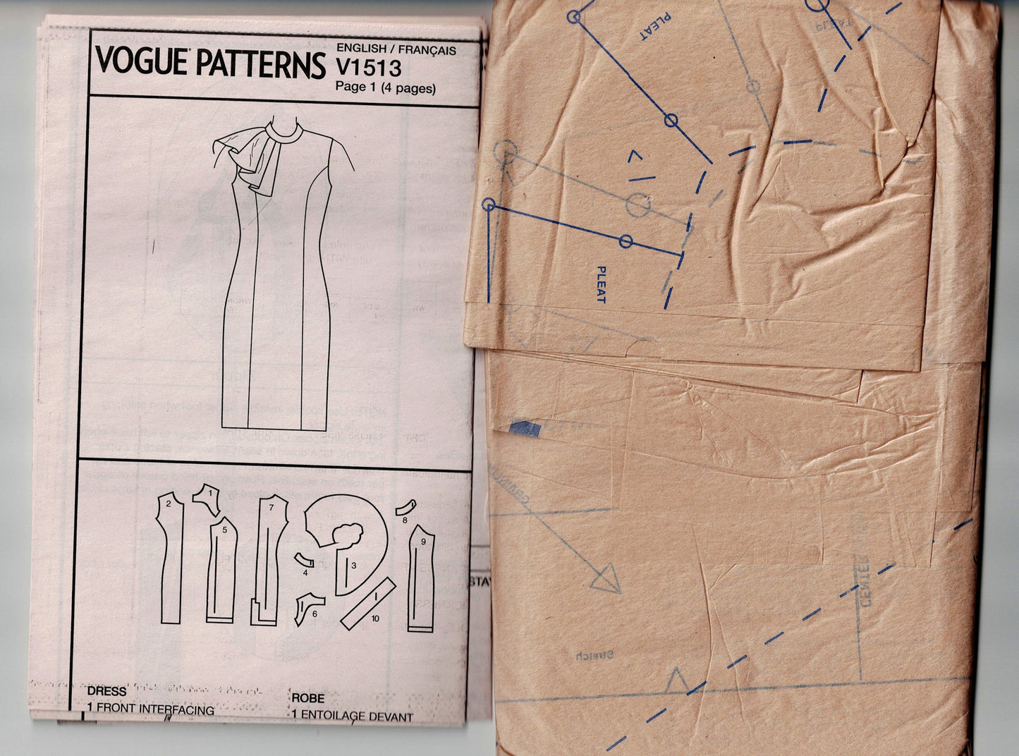 Vogue American Designer 1513 BADGLEY MISCHKA Womens Shoulder Draped Evening Dress Out Of Print Sewing Pattern Size 6 - 14 UNCUT Factory Folded