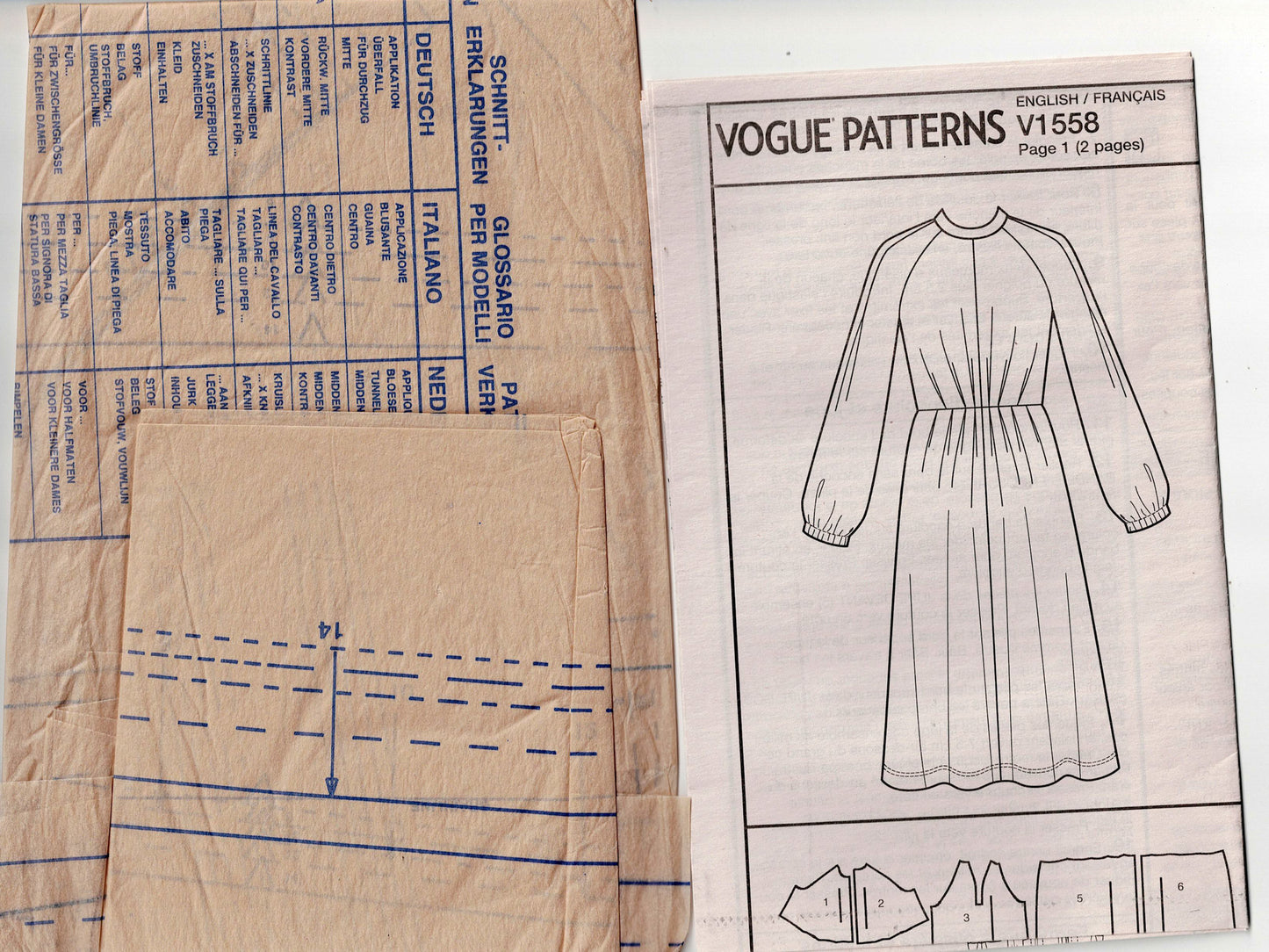 Vogue American Designer 1558 RACHEL COMEY Womens Stretch Knit Waist Pleated Dress Out Of Print Sewing Pattern Sizes 6 - 14 UNCUT Factory Folded