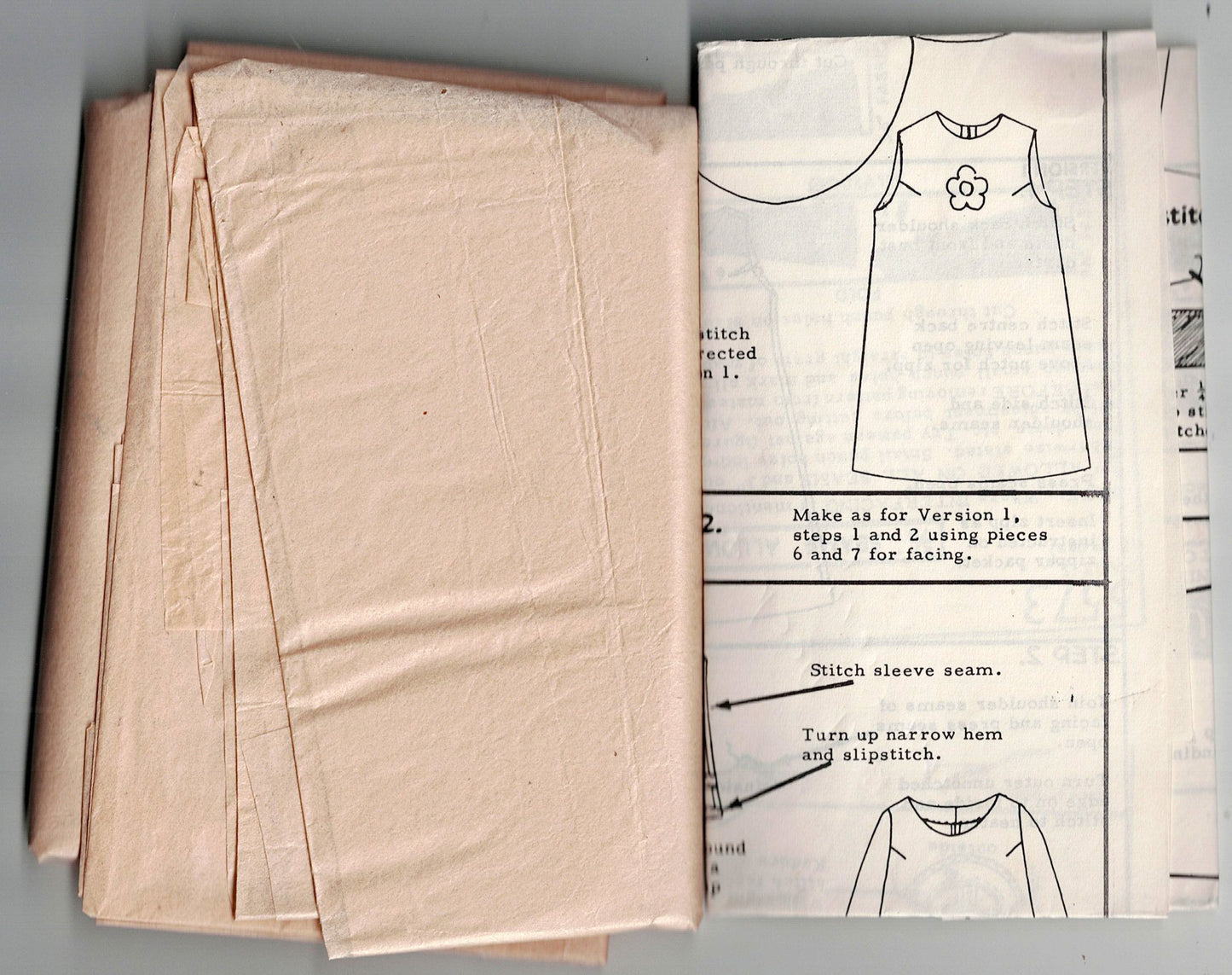 Maudella 5573 Womens Classic Tent Dress 1960s Vintage Sewing Pattern Size 14 Bust 36 inches