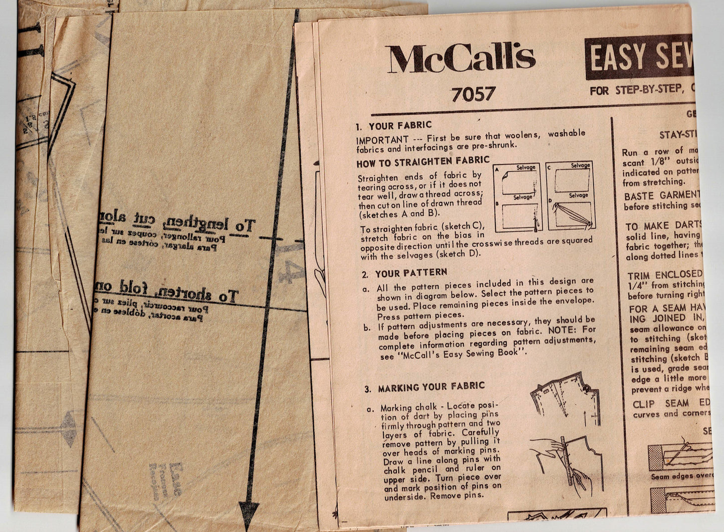 McCall's 7057 Womens 1960s Evening Jackie O Style Sheath Dress & Jacket 1960s Vintage Sewing Pattern Size 14 Bust 34 inches