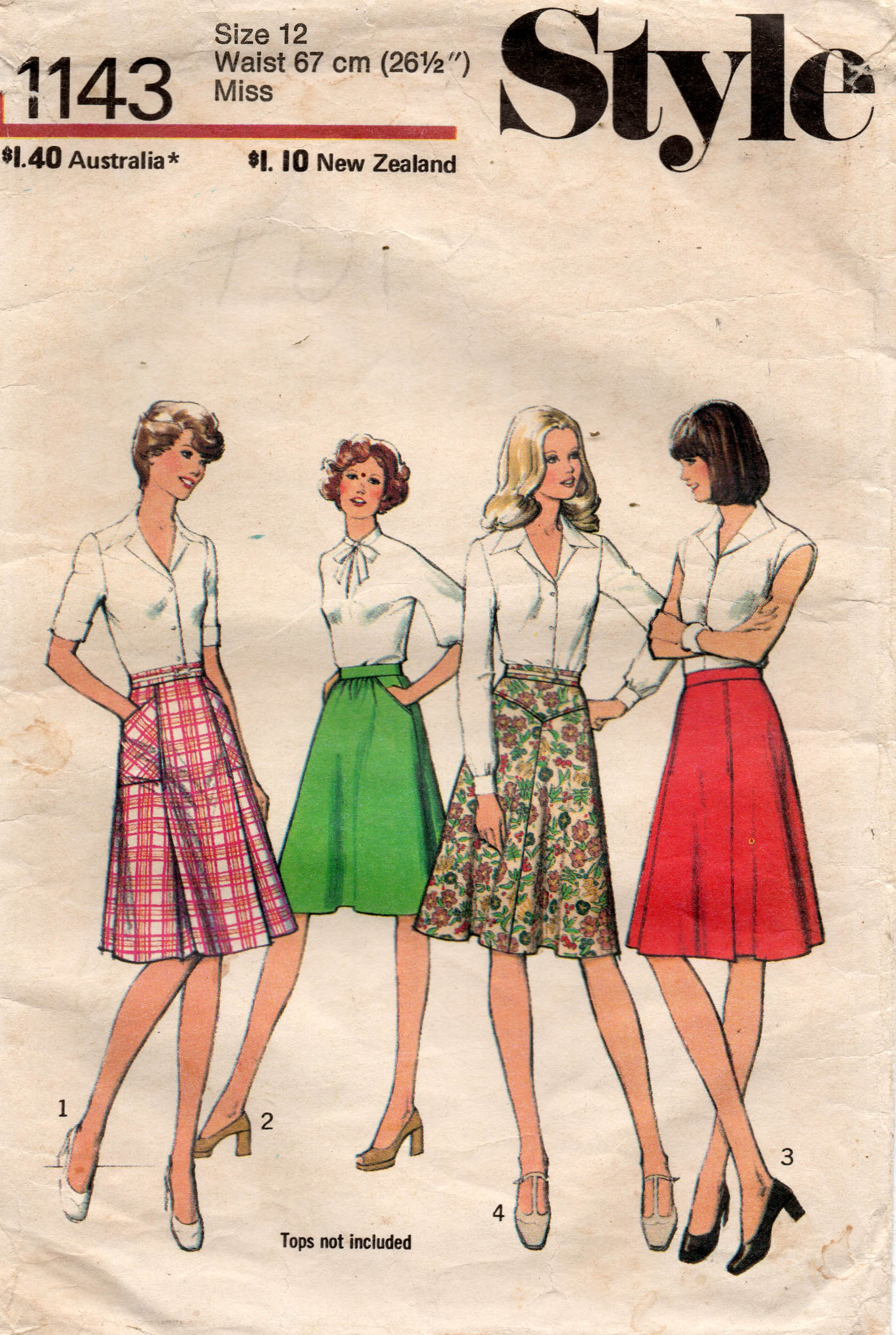 1970s flared skirt hotsell