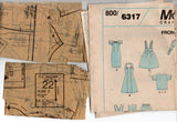 McCall's 6317 Barbie & Ken Doll Wardrobe Ballgown Overalls & Wedding Dress 1990s Vintage Sewing Pattern Size 11 1/2 inches