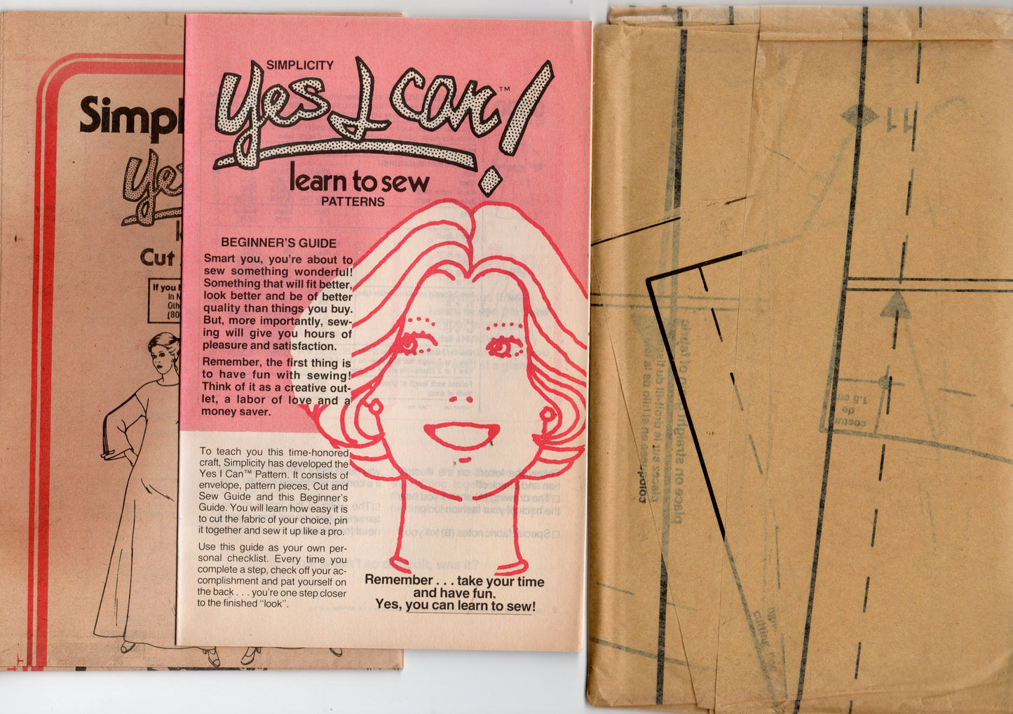 Patrón de costura vintage de los años 70 Simplicity 8743 EASY para caftán largo para mujer con mangas fruncidas con cordón, talla 14, sin cortar, doblado de fábrica