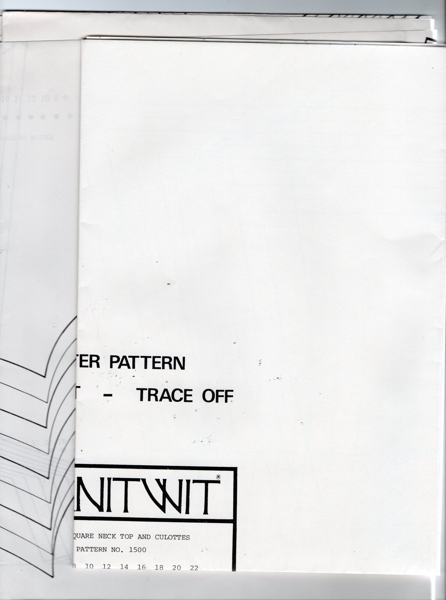 Knitwit 5100 Womens Bikini Briefs & Full Slips 1980s Vintage Sewing Pattern Sizes 6 - 22 UNCUT Factory Folded Master Pattern
