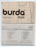 Burda Style 6286 Womens High Waisted Wide Leg Pleated Pants Out Of Print Sewing Pattern Sizes 8 - 18 UNCUT Factory Folded