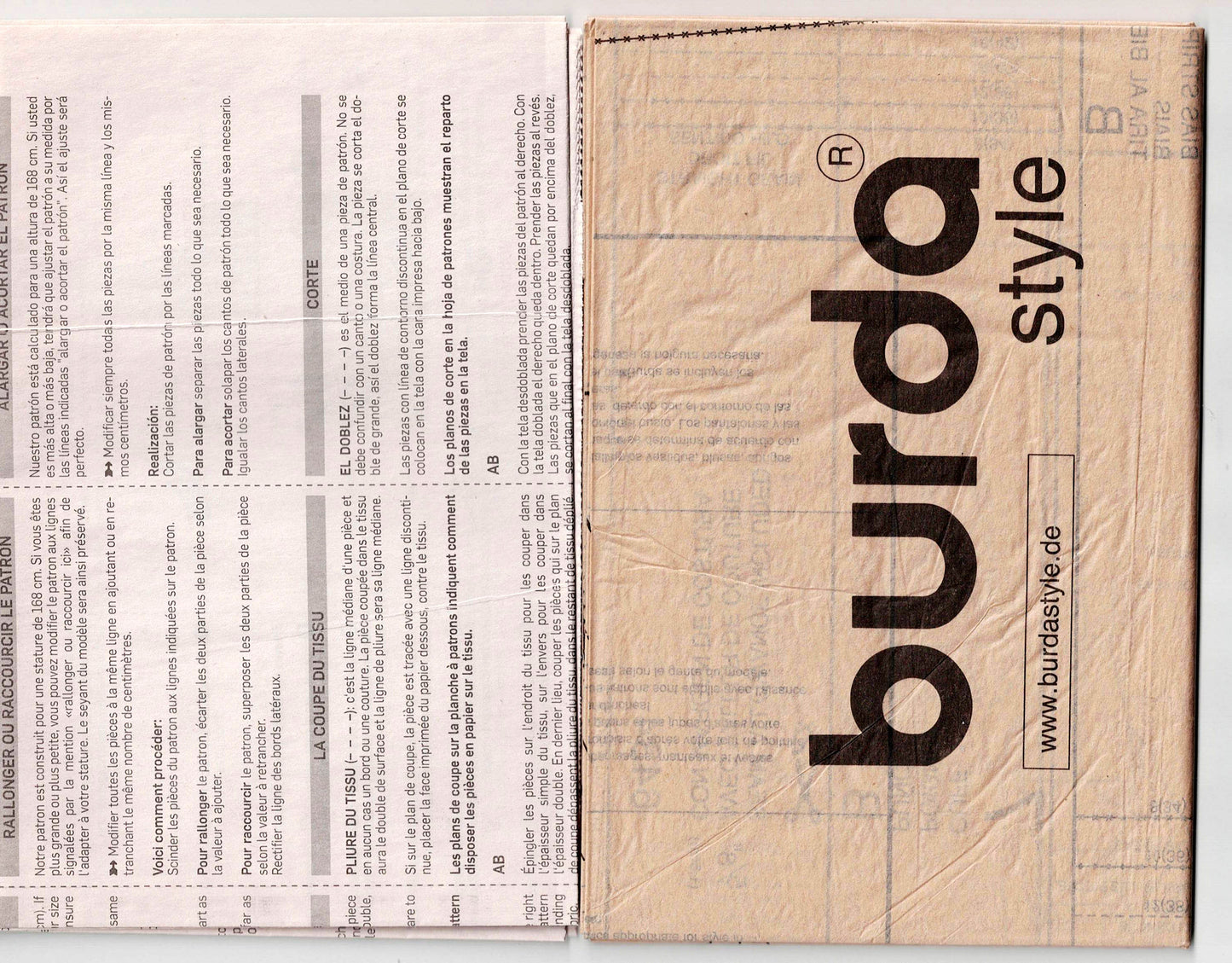 Burda 6434 Womens Pleated Pullover Tops Sewing Pattern Sizes 8 - 18 UNCUT Factory Folded