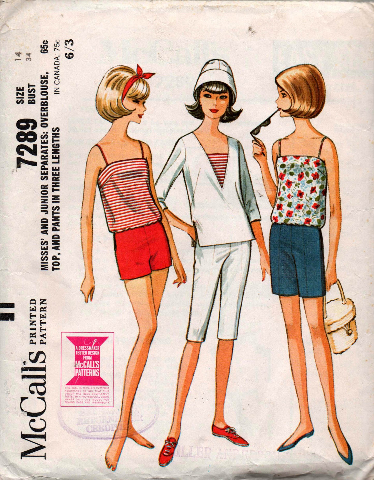 McCall's 7289 60s separates