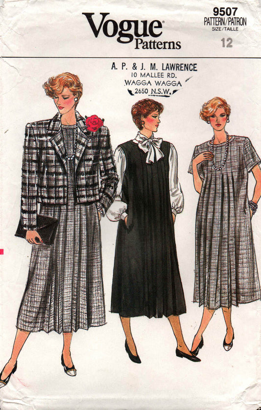 Vogue 9507 80s maternity wear