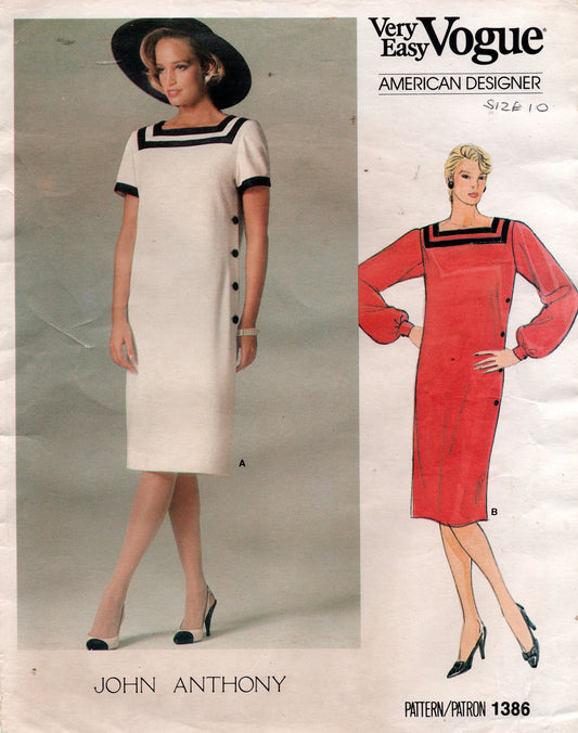 vogue 1386 john anthony dress