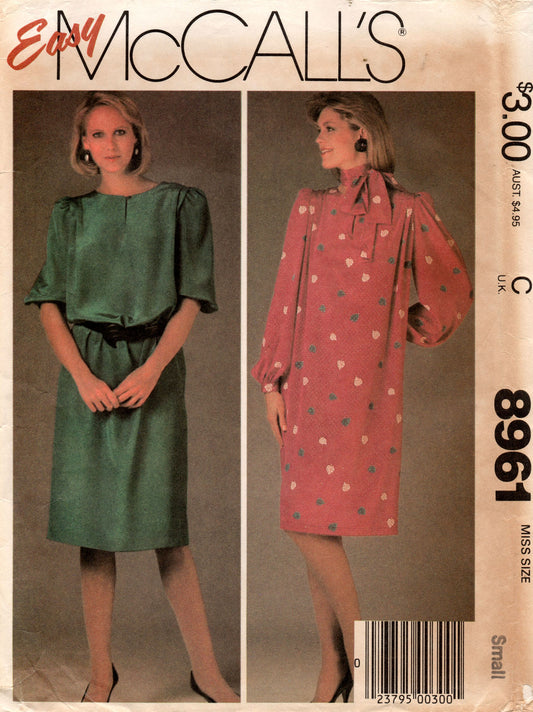McCall's 8961 80s dress