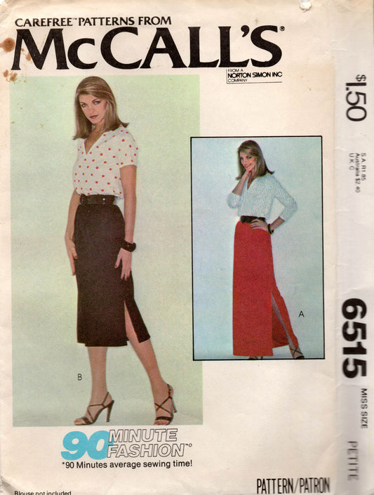 Mccall's 6515 70s skirts
