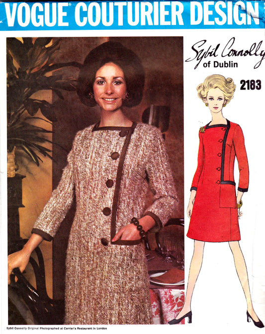 vogue 2183 60s coatdress sybil connolly