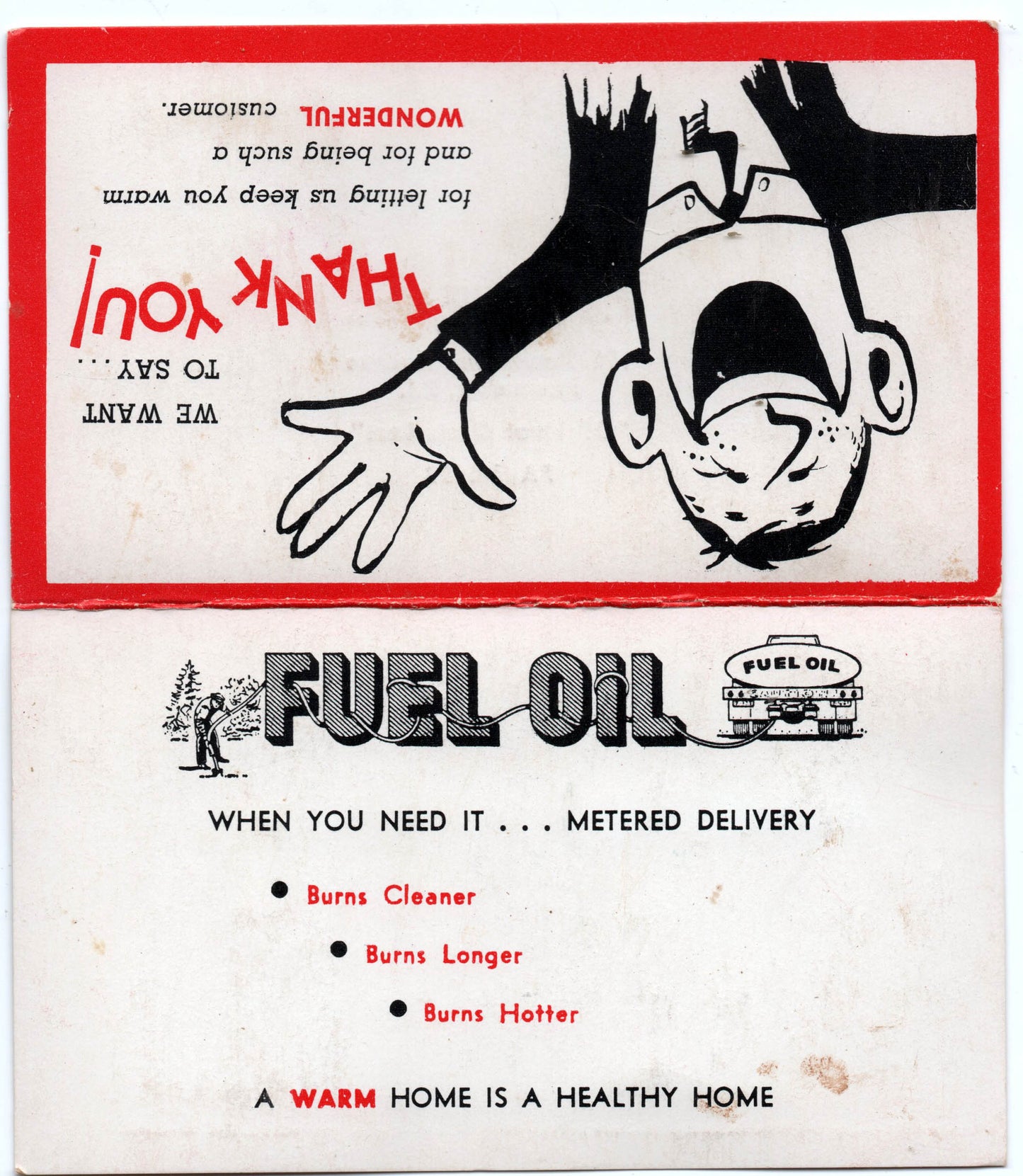 Fuel Oil Collectable Advertising 1950s Vintage Sewing Needle Book with Full Set Of Needles Made in USA