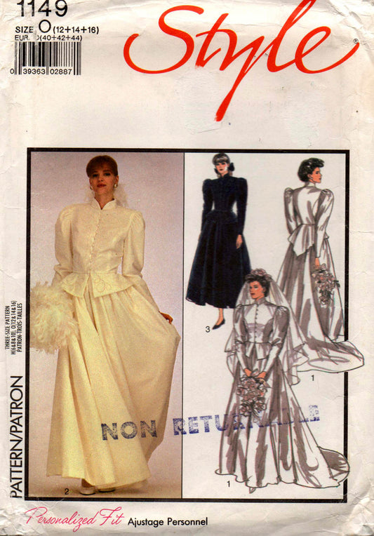 Style 1149 2 piece wedding dress