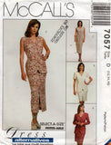 McCall's 7057 Womens Dress Skirt Long Vest Belt & Jacket 1990s Vintage Sewing Pattern Size 10 - 14 or 12 - 16 UNCUT Factory Folded