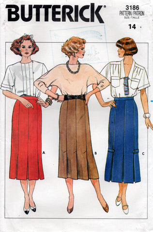 Butterick 5216 Womens Mod Dress Blouse Tunic Skirt Shorts & Bell Botto