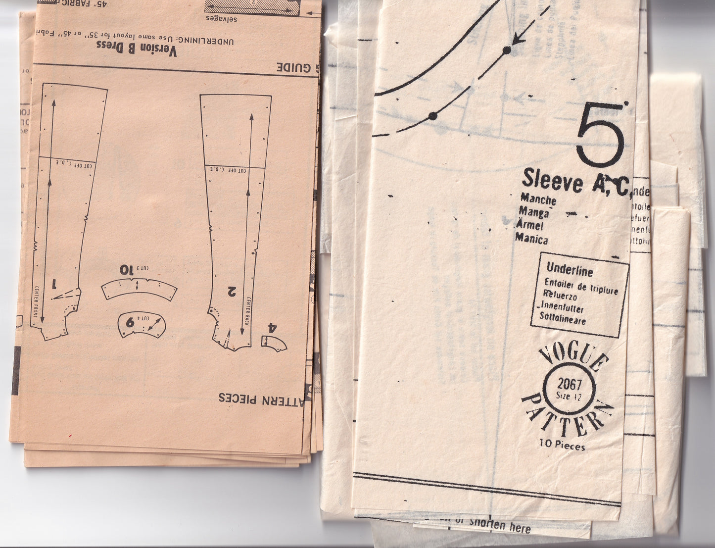 Vogue Basic Design 2067 Womens A Line Evening Dress with Optional Full Gathered Sleeves 1960s Vintage Sewing Pattern Size 12 Bust 34 Inches