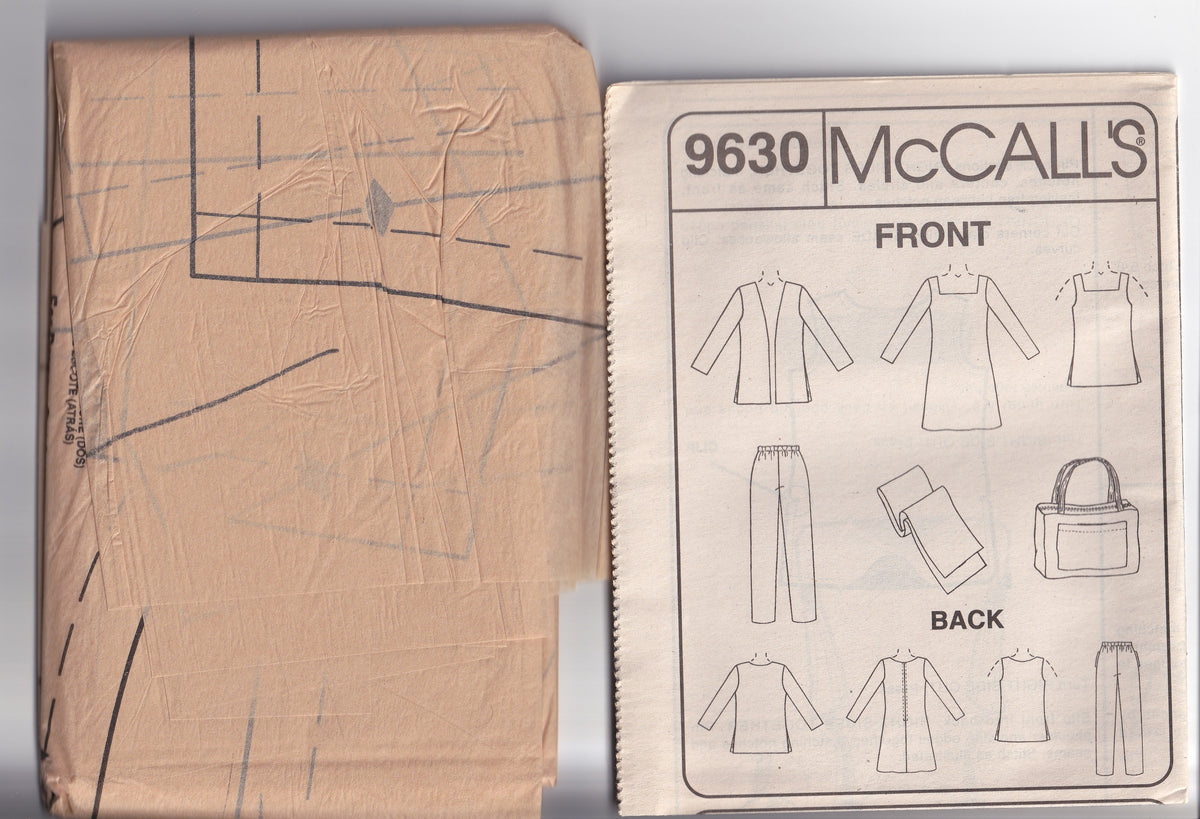 McCall's 9630 Womens Stretch Knit NON STOP WARDROBE 1990s Vintage Paper ...