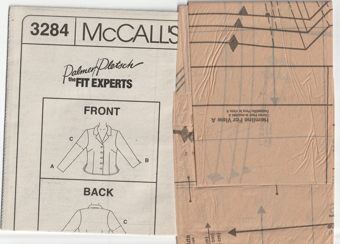 McCall's 3284 PALMER PLETSCH Womens Classic Fit Shirts Out Of Print Paper Sewing Pattern Size 10 - 14 UNCUT Factory Folded
