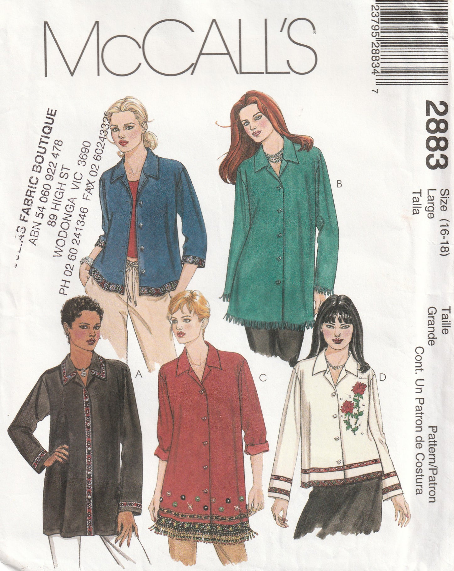 McCall's 2883