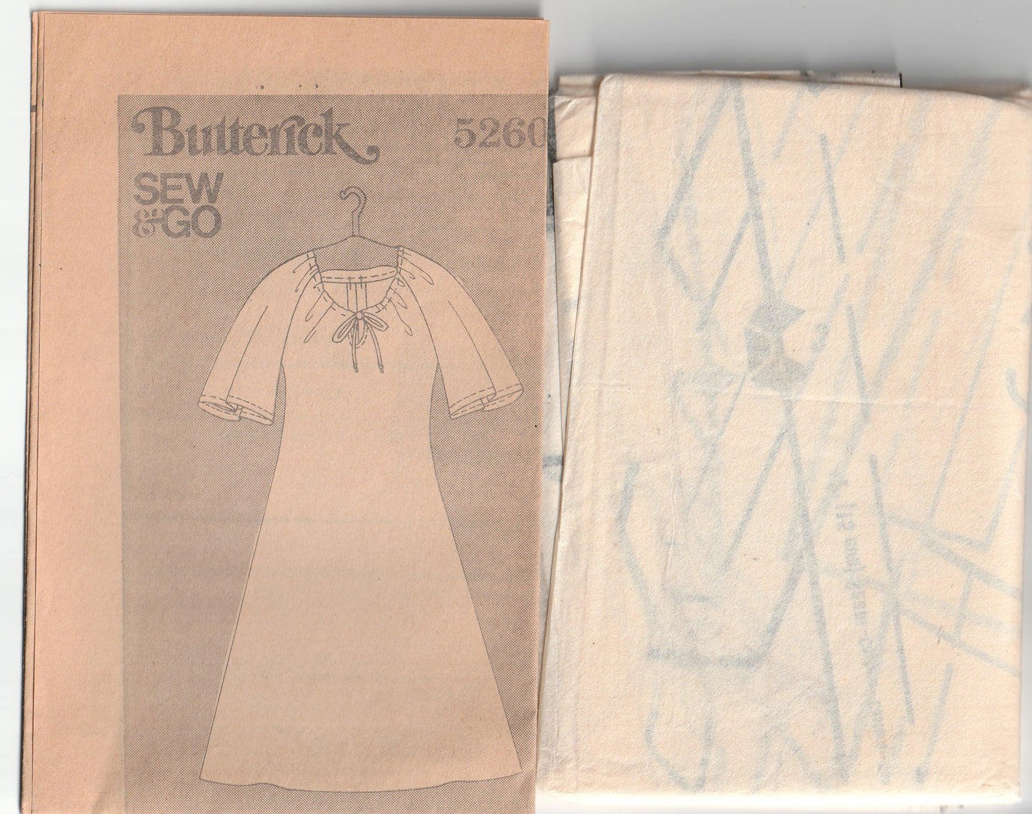 Butterick Sew & Go 5260 Womens EASY Stretch Knit Pullover Dress with Pockets 1970s Vintage Paper Sewing Pattern Size LARGE 16 - 18