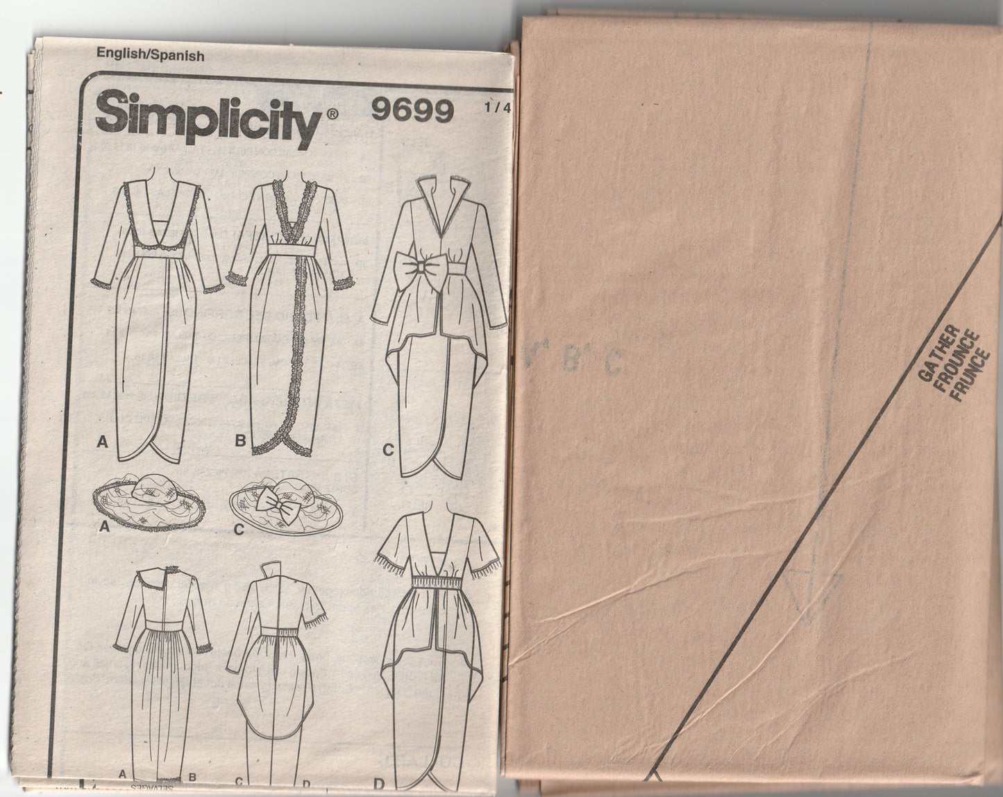 Simplicity 9699 ANDREA SCHEWE Womens Early 1900s Edwardian Costume Out Of Print Paper Sewing Pattern Size 6 - 12 UNCUT Factory Folded